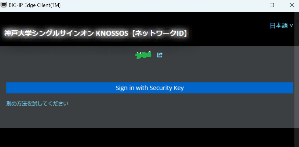 Sign with Security Key